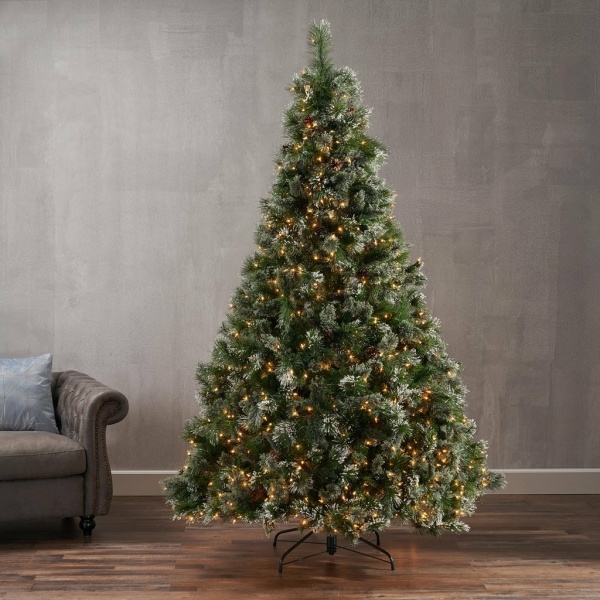 cashmere pine 7.5ft clear lights