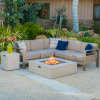 Taupe Gray Firepit
