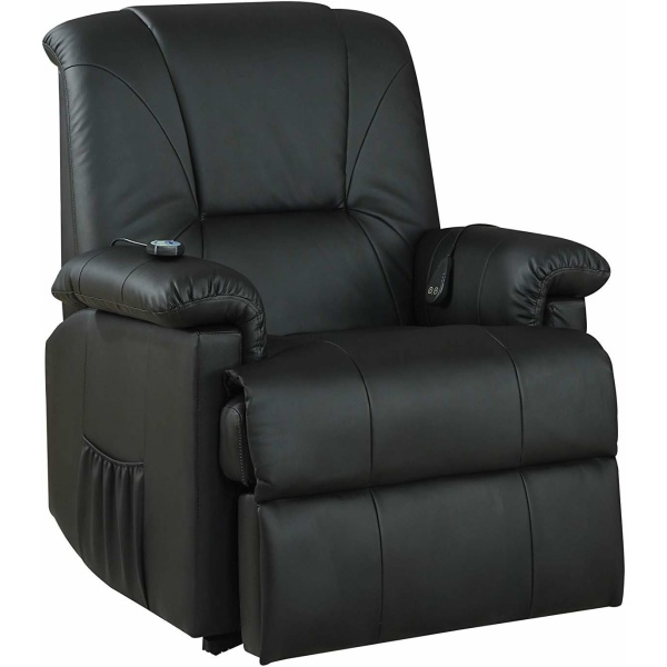 Acme Furniture Reseda Recliner with Power Lift and Massage, Black