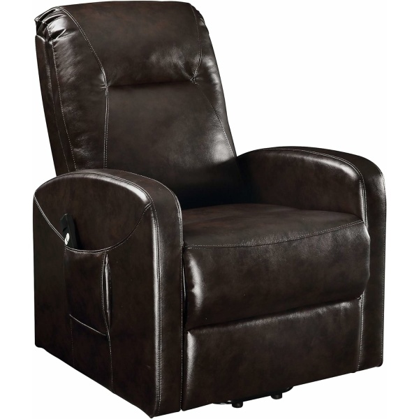 Acme Kasia Recliner with Power Lift, Espresso PU