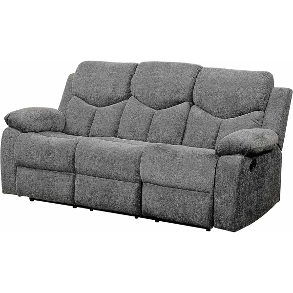 Acme Furniture Kalen Reclining Sofa, Gray