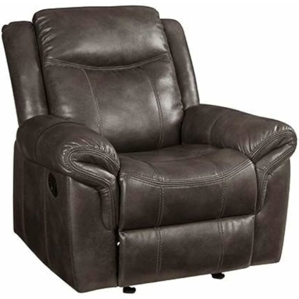 Acme Lydia Glider Recliner, Brown Leather Aire